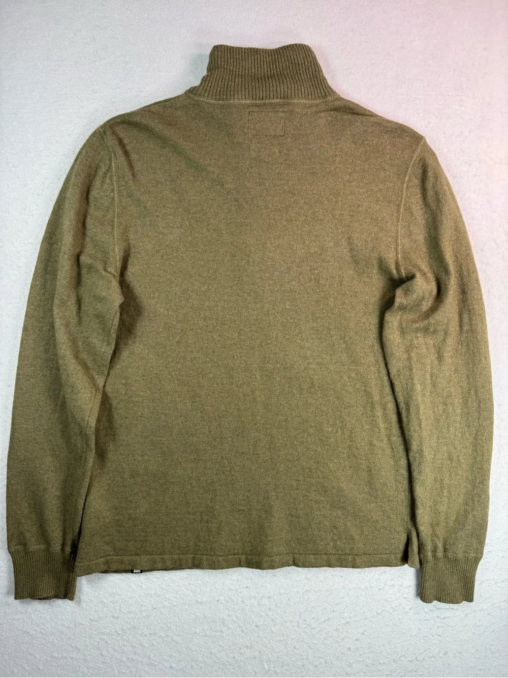 The North Face Wool Blend 1/4 Zip Sweater Men’s Medium Olive‎ Green